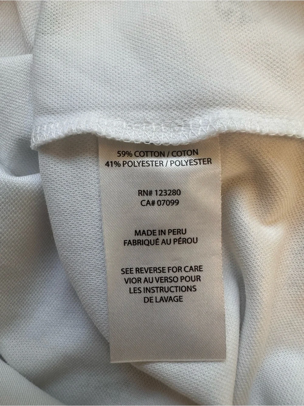 Travis Mathew White Polo with Palm & Beach Icons